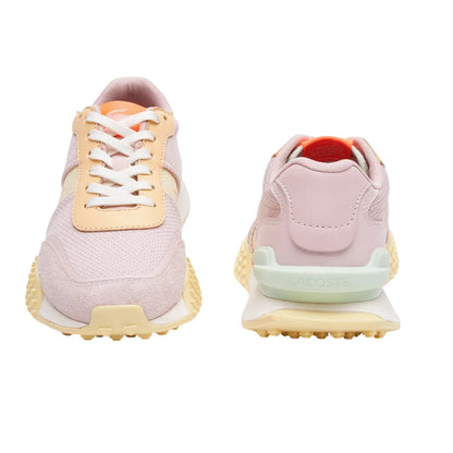 Purple-Yellow - Lifestyle - Lacoste Womens-Ladies L-Spin Deluxe Leather Trainers