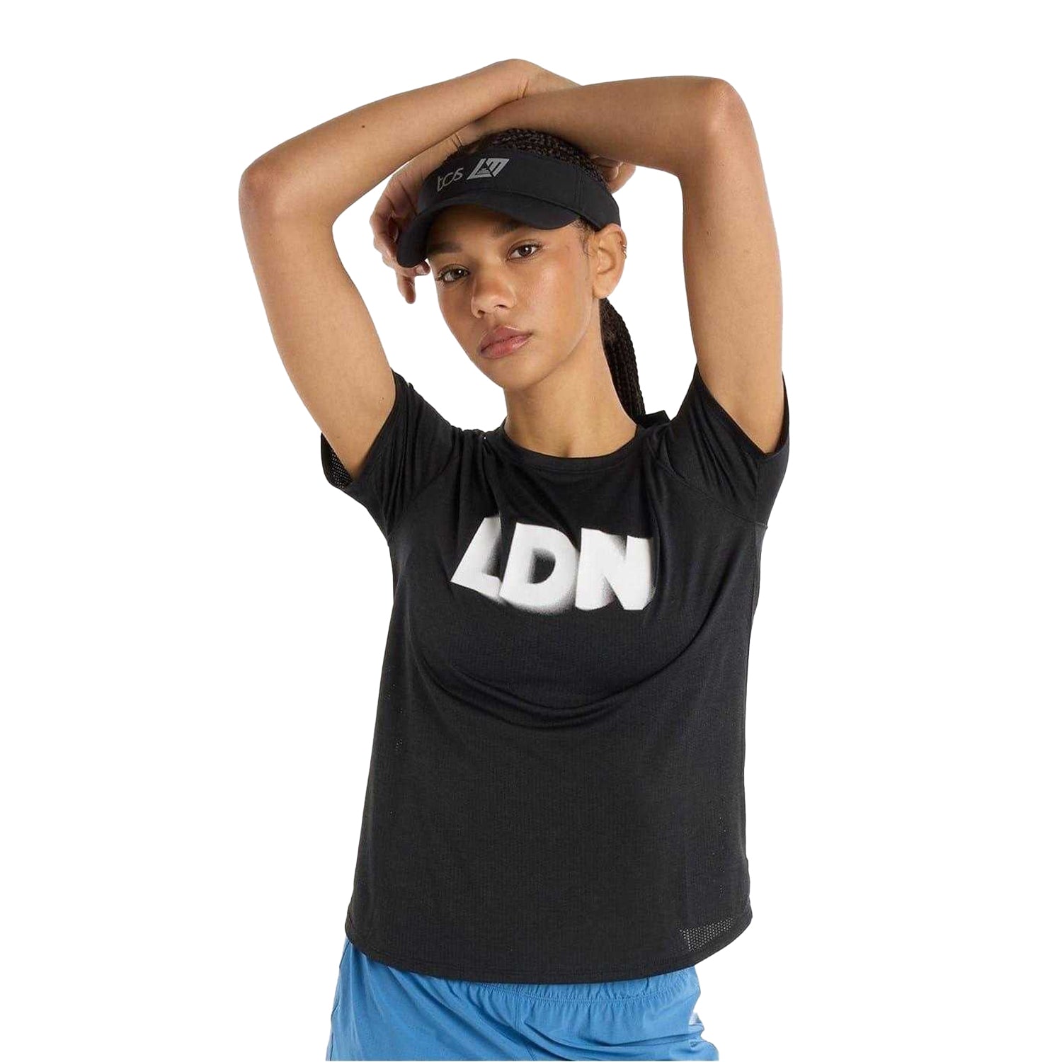 Black - Side - New Balance Womens-Ladies Breathable T-Shirt