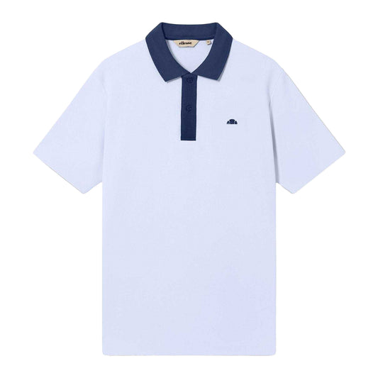 White-Navy - Front - Ellesse Mens Vergo Polo Shirt