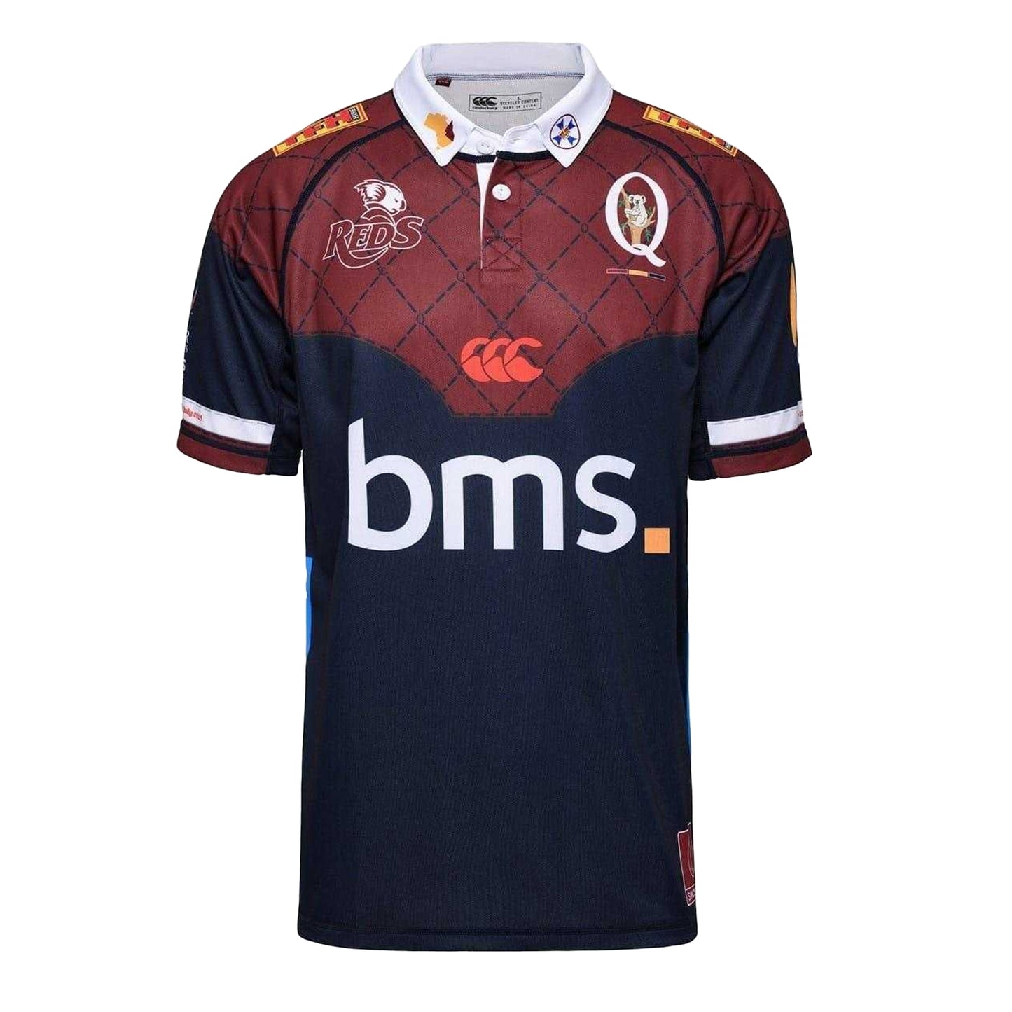 Navy - Front - Canterbury Unisex Adult Quilted Rugby Shirt