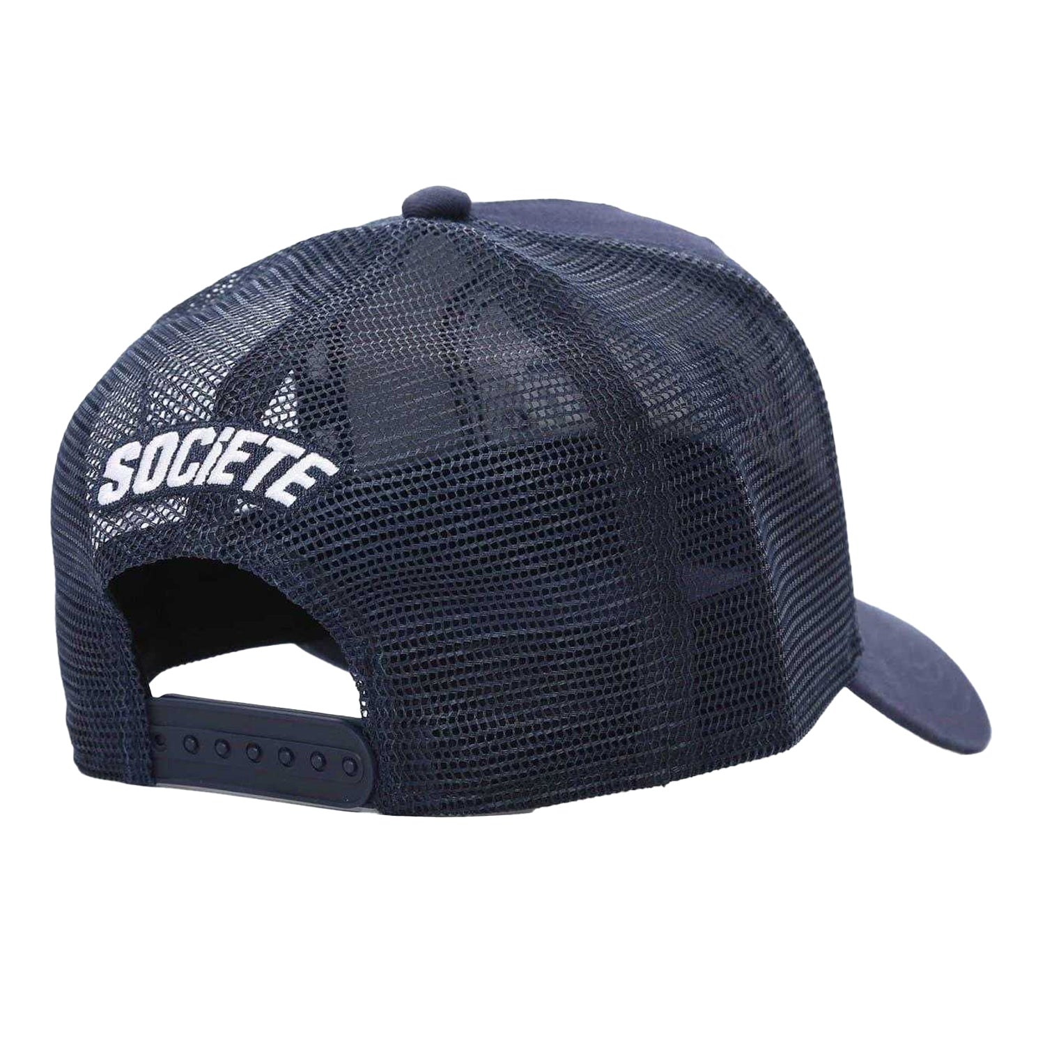 Navy - Back - Societe Noir Mens Ombre Trucker Cap