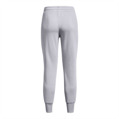 Grey - Back - Under Armour Womens-Ladies Rival Fleece Joggers