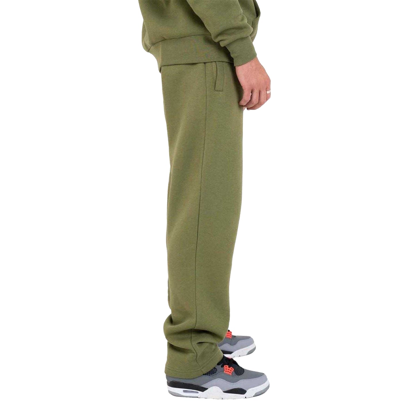Khaki Green - Back - Mercier Mens Maison Regular Joggers