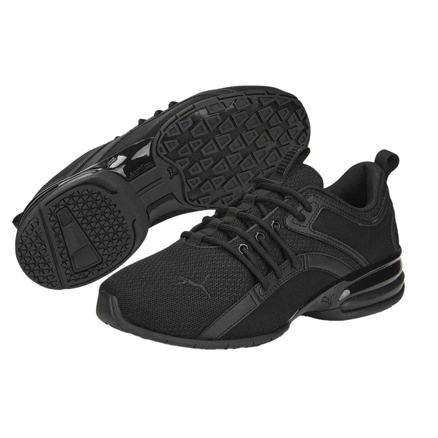 Triple Black - Side - Puma Womens-Ladies Cell Mia Trainers