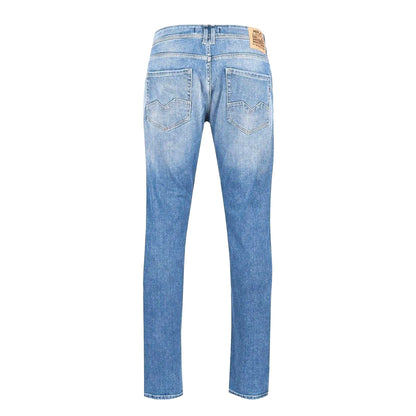 Medium Blue - Back - Replay Mens Rocco Denim Jeans