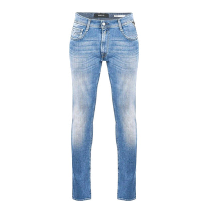 Medium Blue - Front - Replay Mens Rocco Denim Jeans
