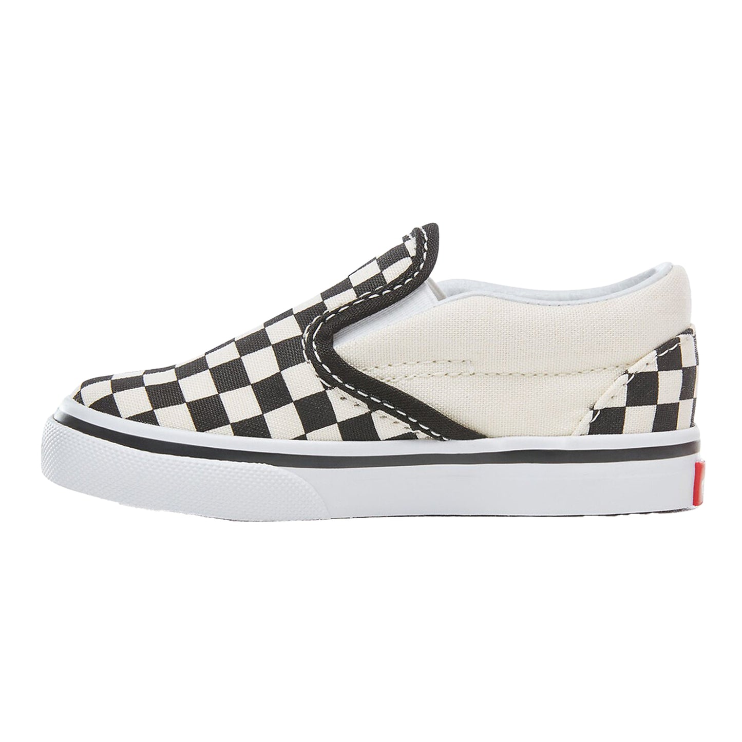 Black-White - Back - Vans Baby Slip-on Shoes
