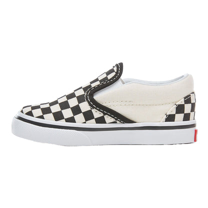 Black-White - Back - Vans Baby Slip-on Shoes