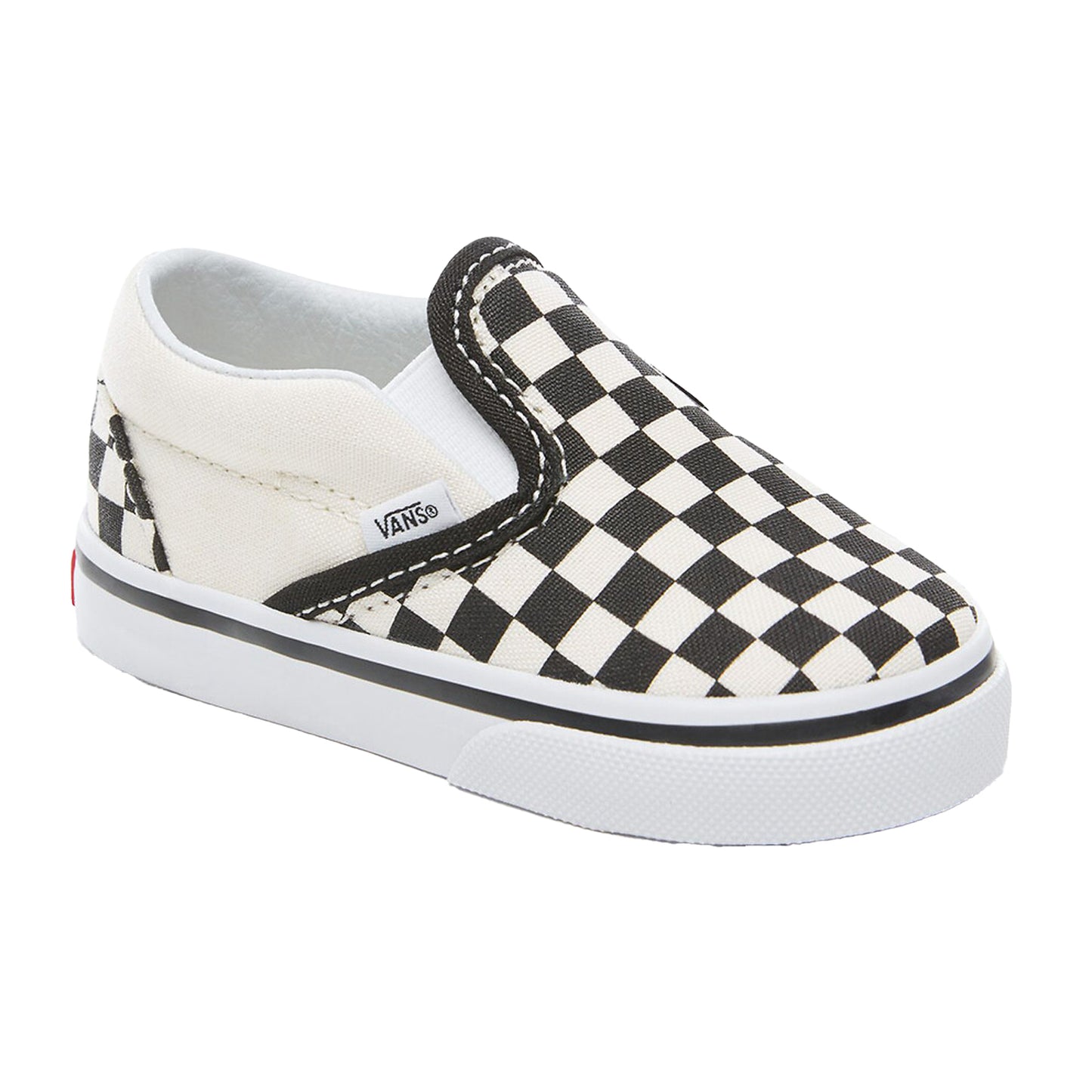Black-White - Pack Shot - Vans Baby Slip-on Shoes