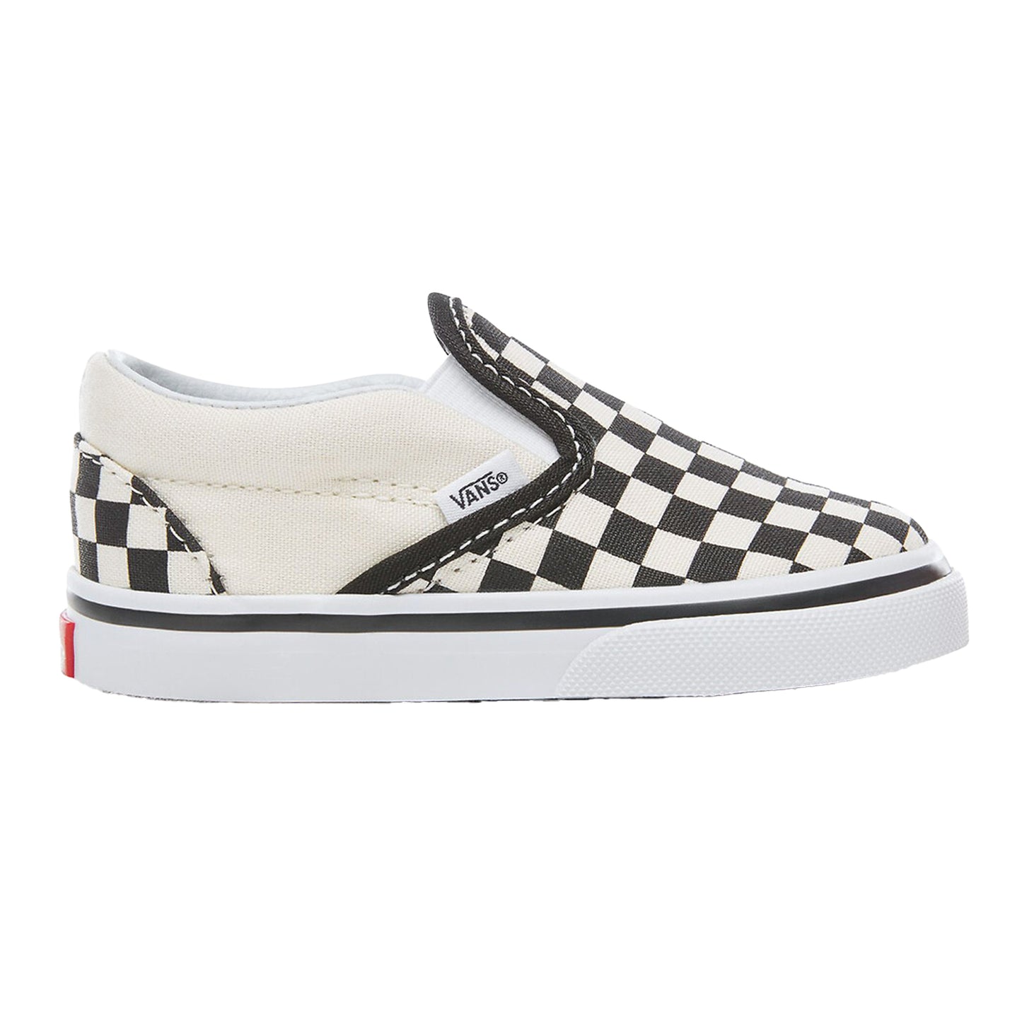 Black-White - Front - Vans Baby Slip-on Shoes