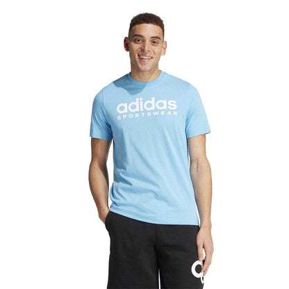 Burst-Blue - Lifestyle - Adidas Mens Logo Single Jersey T-Shirt