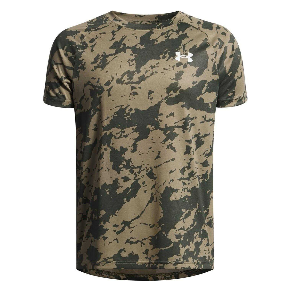 Marine - Front - Under Armour Boys Tech 2.0 Camo T-Shirt