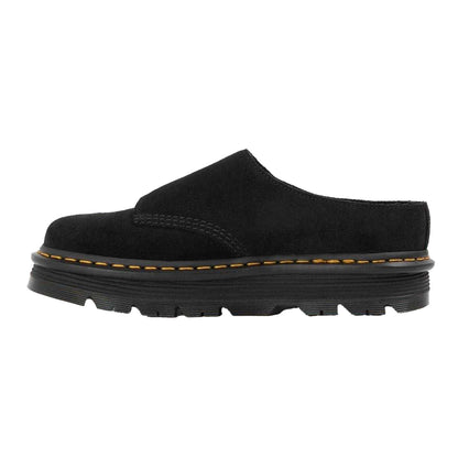 Black - Back - Dr Martens Unisex Adult Suede Platform Mules
