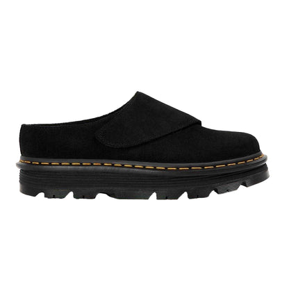Black - Front - Dr Martens Unisex Adult Suede Platform Mules