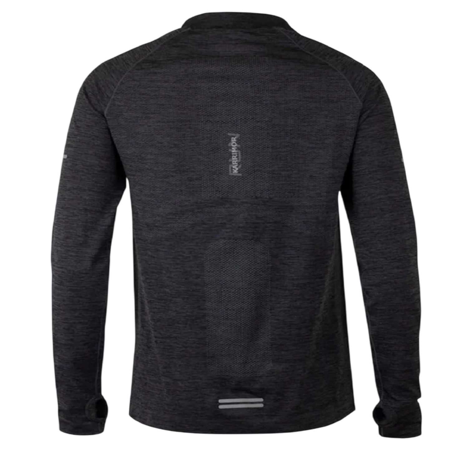 Black Marl Marl - Back - Karrimor Womens-Ladies Xlite Seamless Quarter Zip Running T-Shirt