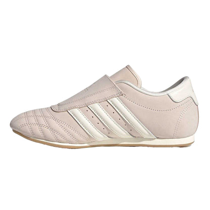 Wonder Mauve - Side - Adidas Womens-Ladies 3 Stripes Leather Flat Trainers