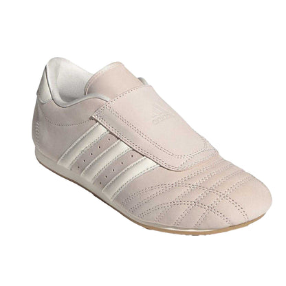 Wonder Mauve - Pack Shot - Adidas Womens-Ladies 3 Stripes Leather Flat Trainers