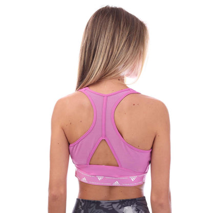 Lilac - Back - Adidas Womens-Ladies Performance Powerreact Sports Bra