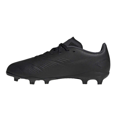 Black-Grey - Side - Adidas Childrens-Kids Predator 24 League Firm Ground Football Boots
