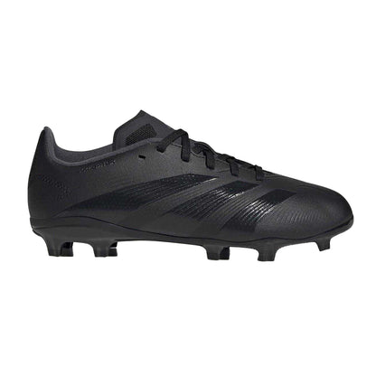 Black-Grey - Front - Adidas Childrens-Kids Predator 24 League Firm Ground Football Boots