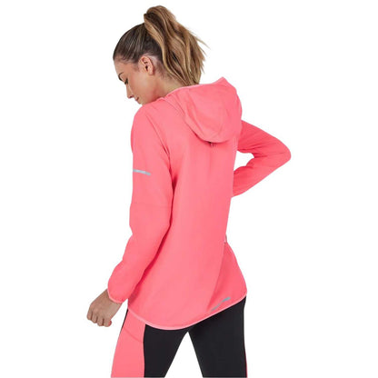 Pink - Back - Karrimor Womens-Ladies Performance Hooded Track Jacket