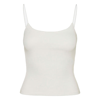 Snow White - Front - Vero Moda Womens-Ladies Slim Spaghetti Strap Camisole