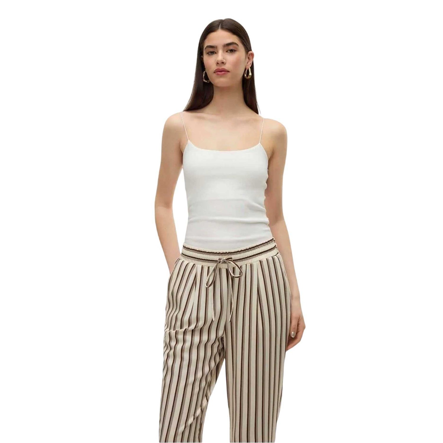 Snow White - Side - Vero Moda Womens-Ladies Slim Spaghetti Strap Camisole