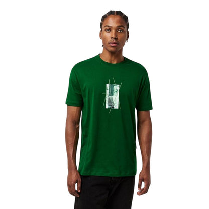 Garden Green - Side - Armani Exchange Mens Graphic Print T-Shirt