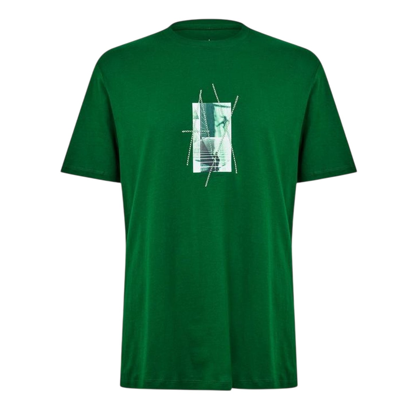 Garden Green - Front - Armani Exchange Mens Graphic Print T-Shirt