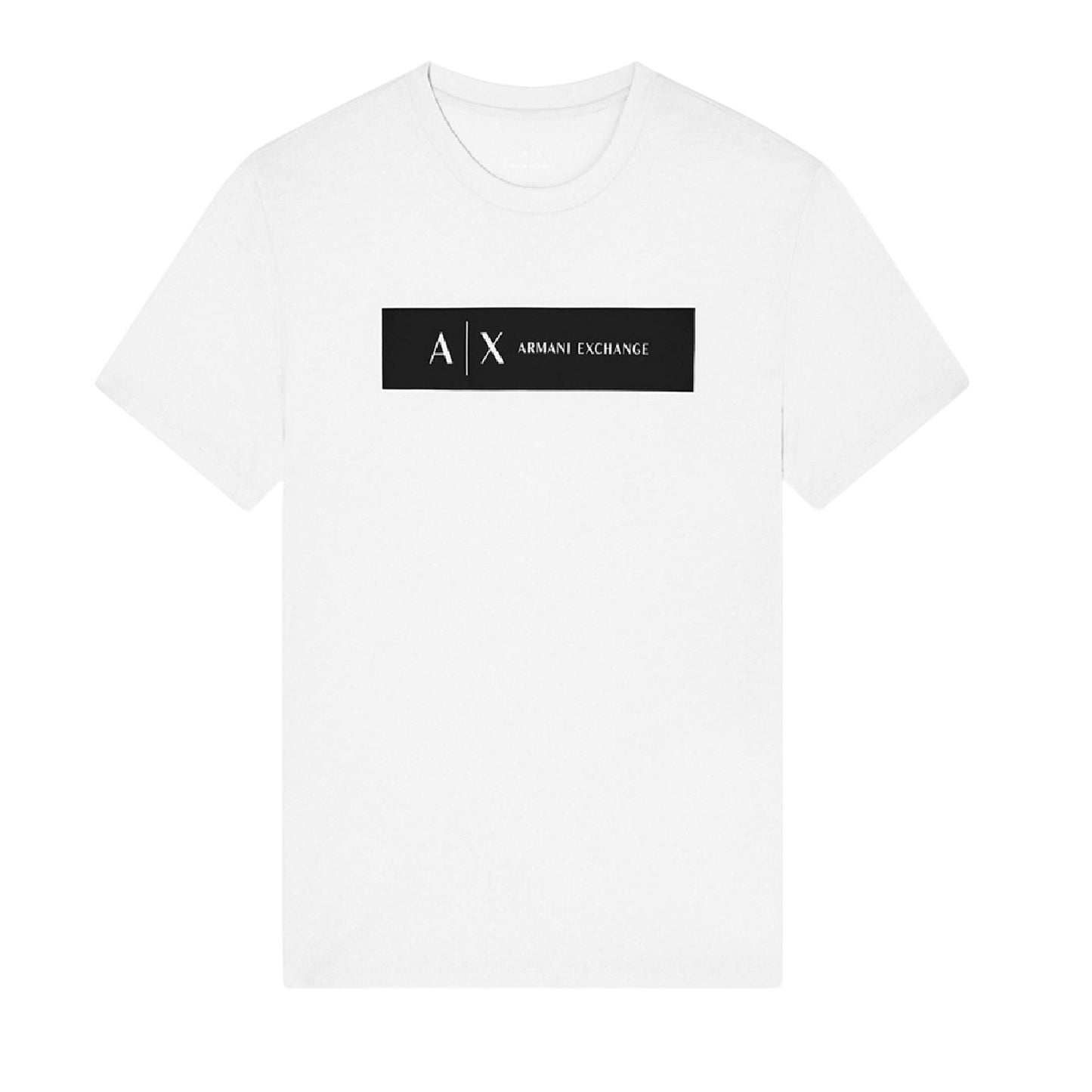 White - Front - Armani Exchange Unisex Adult T-Shirt