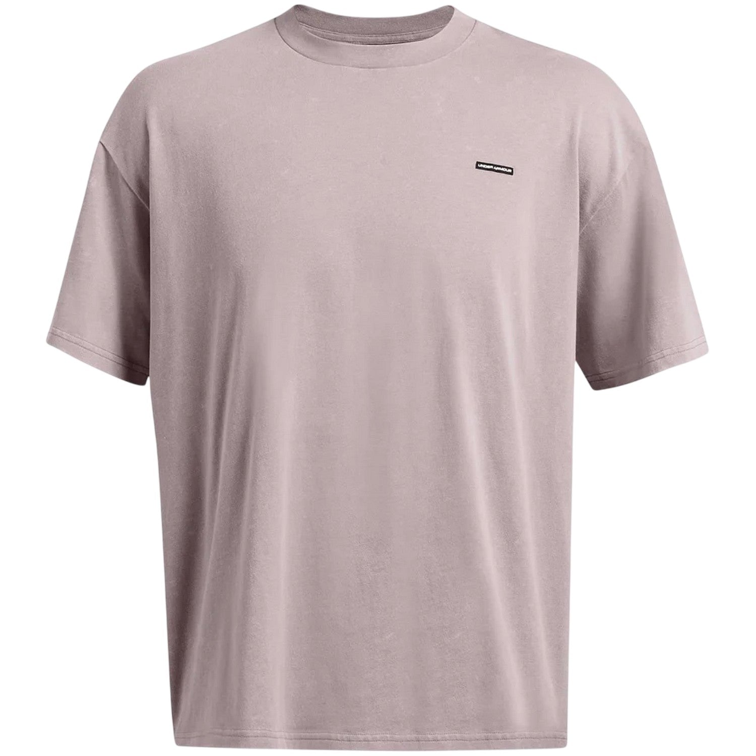 Gray Dawn - Front - Under Armour Mens Washed Logo Oversized T-Shirt