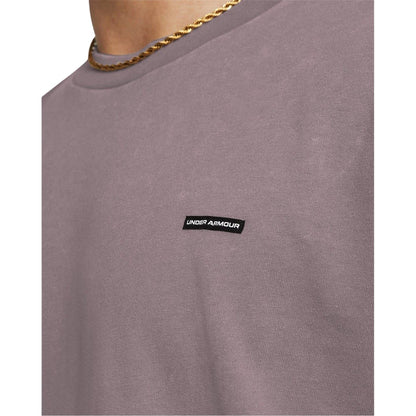 Gray Dawn - Side - Under Armour Mens Washed Logo Oversized T-Shirt