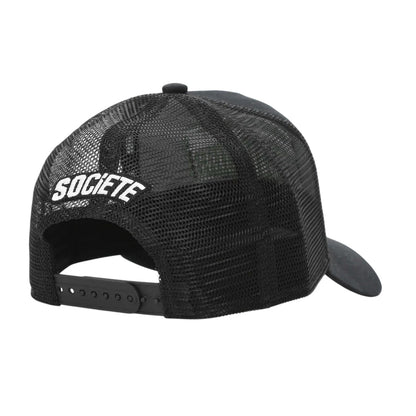 Black-Khaki Green - Back - Societe Noir Unisex Adult Trucker Cap