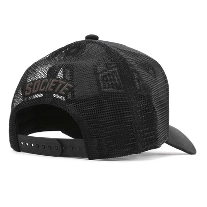 Black - Back - Societe Noir Unisex Adult Trucker Cap