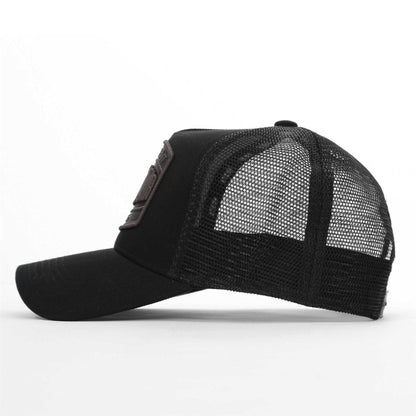 Black - Side - Societe Noir Unisex Adult Trucker Cap