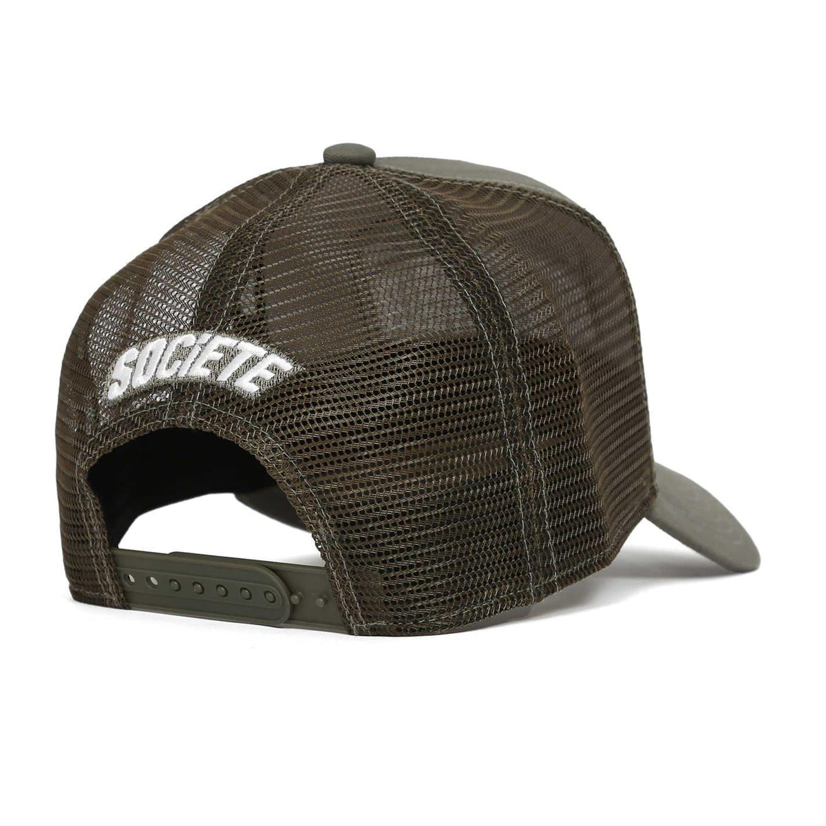 Khaki Green - Back - Societe Noir Unisex Adult Trucker Cap