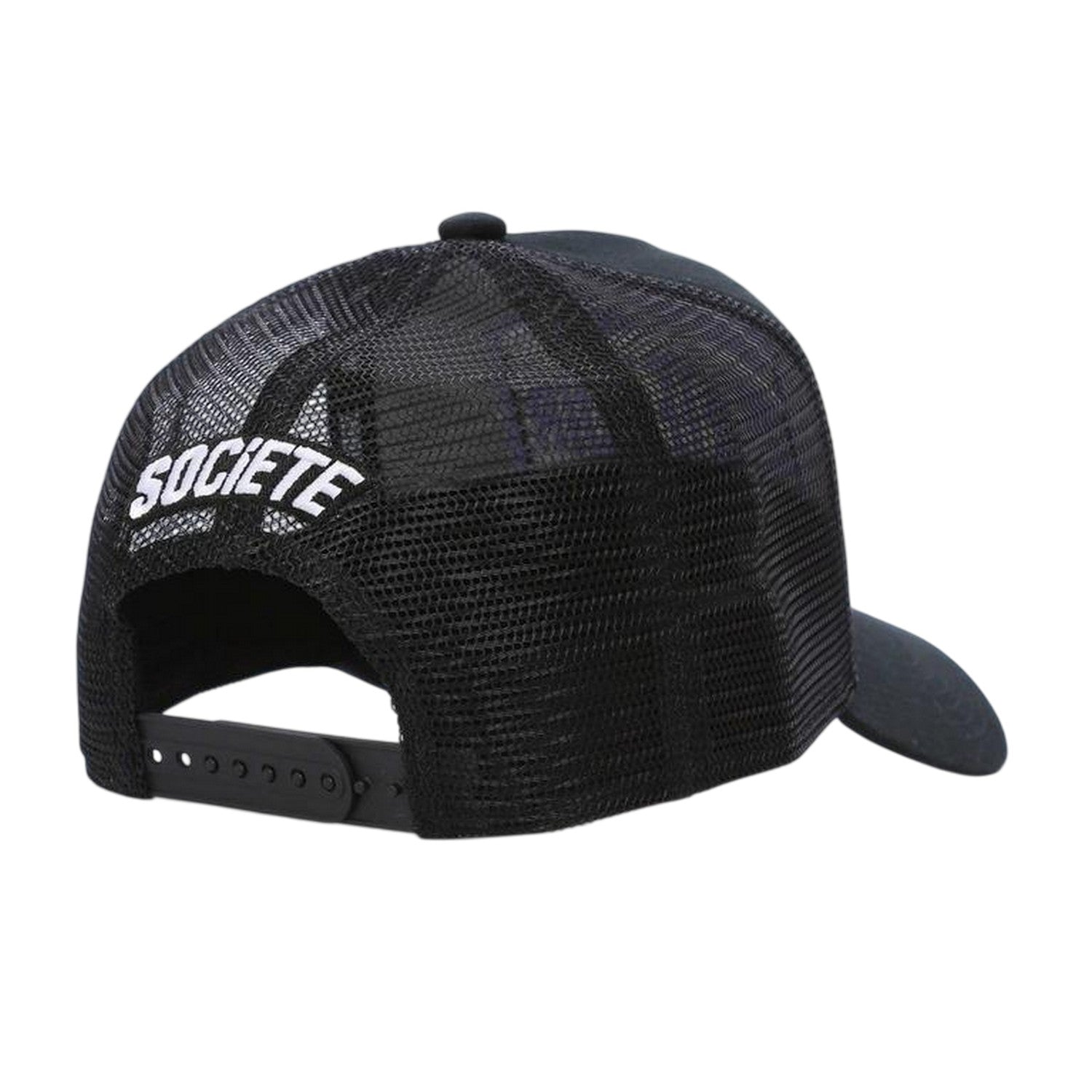 Black-Purple - Back - Societe Noir Unisex Adult Trucker Cap