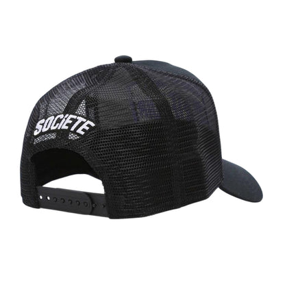 Black-Purple - Back - Societe Noir Unisex Adult Trucker Cap