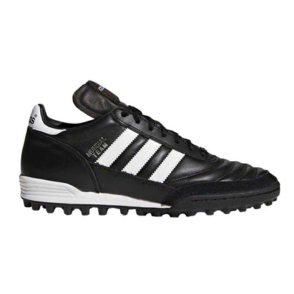 Black-White - Front - Adidas Mens Mundial Team Leather Flat Artificial Ground Football Boots