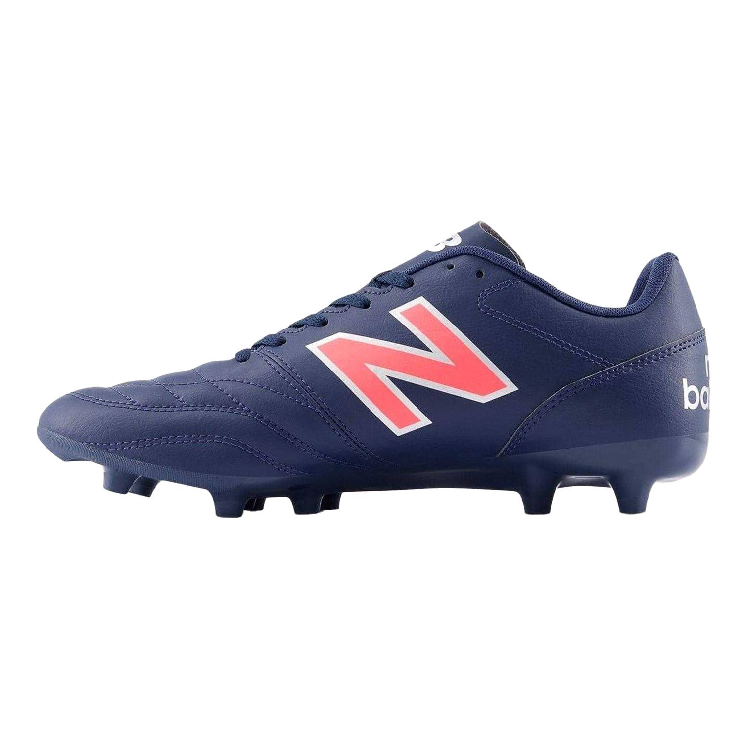 Navy-Red - Back - New Balance Mens Synthetic Firm Ground Football Boots