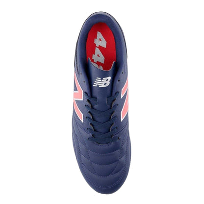 Navy-Red - Side - New Balance Mens Synthetic Firm Ground Football Boots