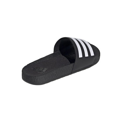 Black-White - Back - Adidas Womens-Ladies Adilette Boost Sliders