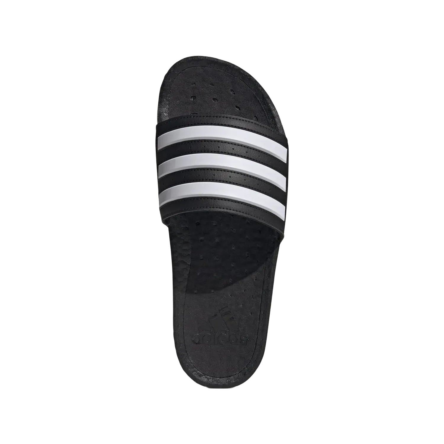 Black-White - Pack Shot - Adidas Womens-Ladies Adilette Boost Sliders