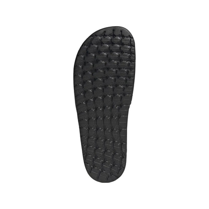 Black-White - Close up - Adidas Womens-Ladies Adilette Boost Sliders