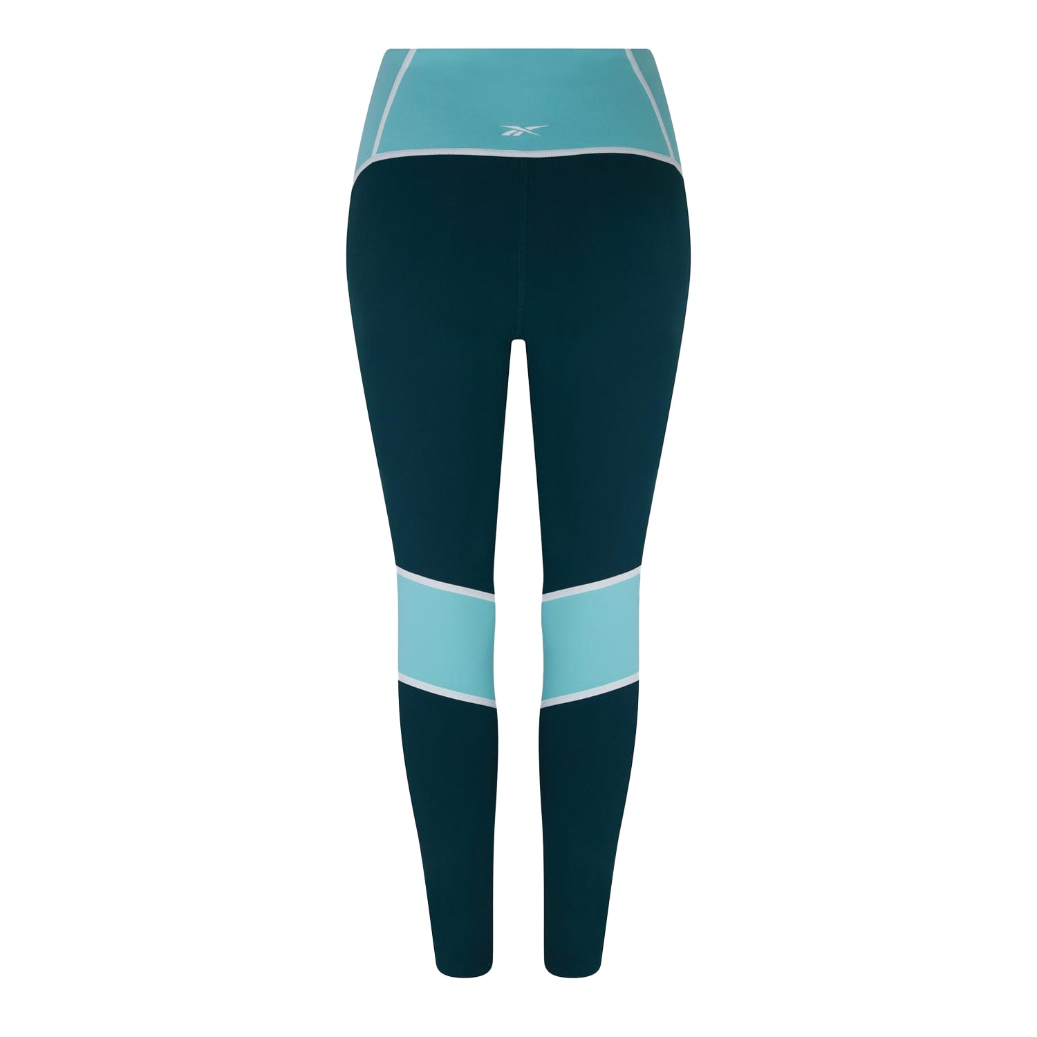 Forest Green - Back - Reebok Womens-Ladies Lux Skinny Running Leggings