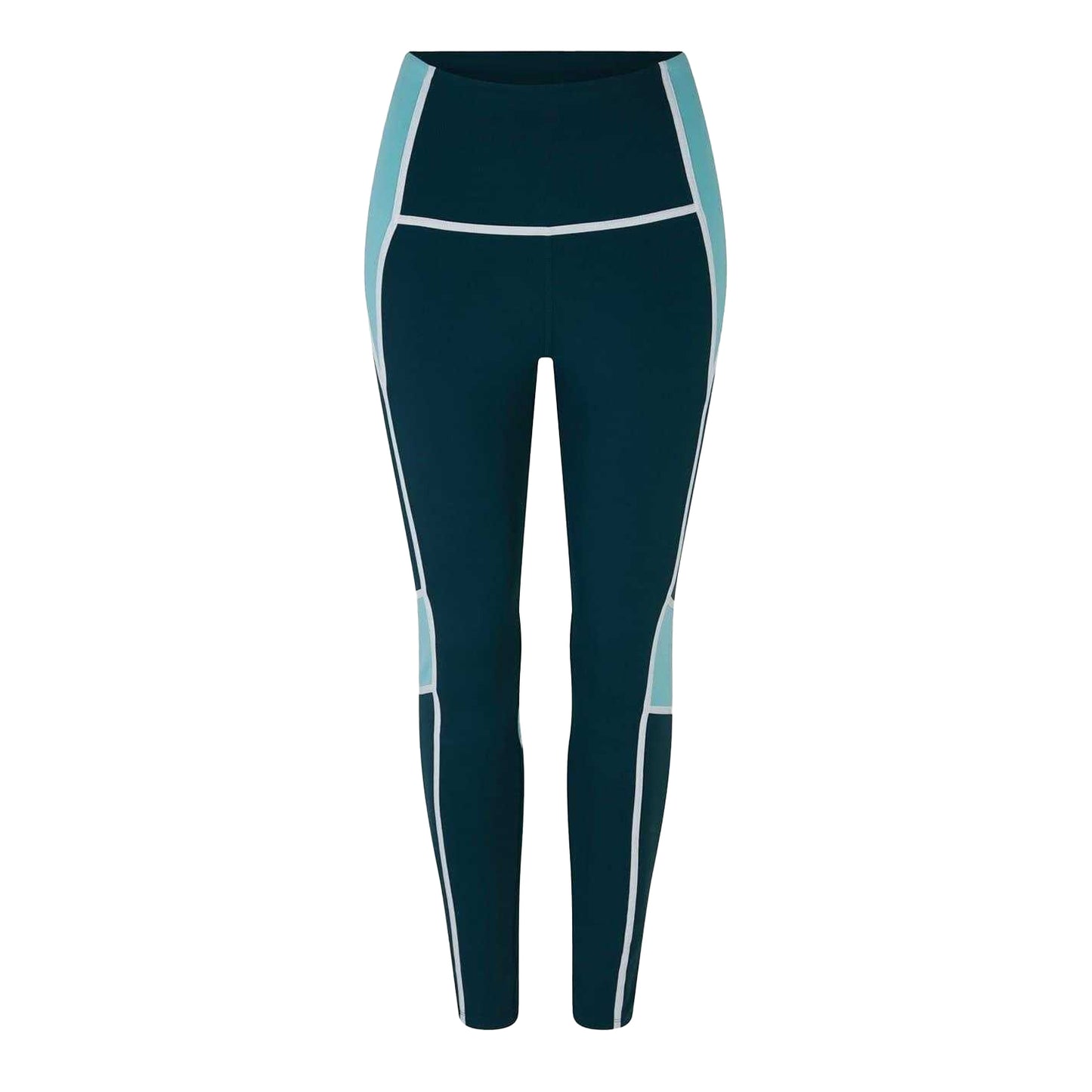 Forest Green - Front - Reebok Womens-Ladies Lux Skinny Running Leggings