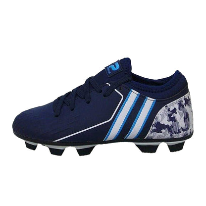 Blue - Back - Patrick Womens-Ladies Lace Up Firm Ground Football Boots
