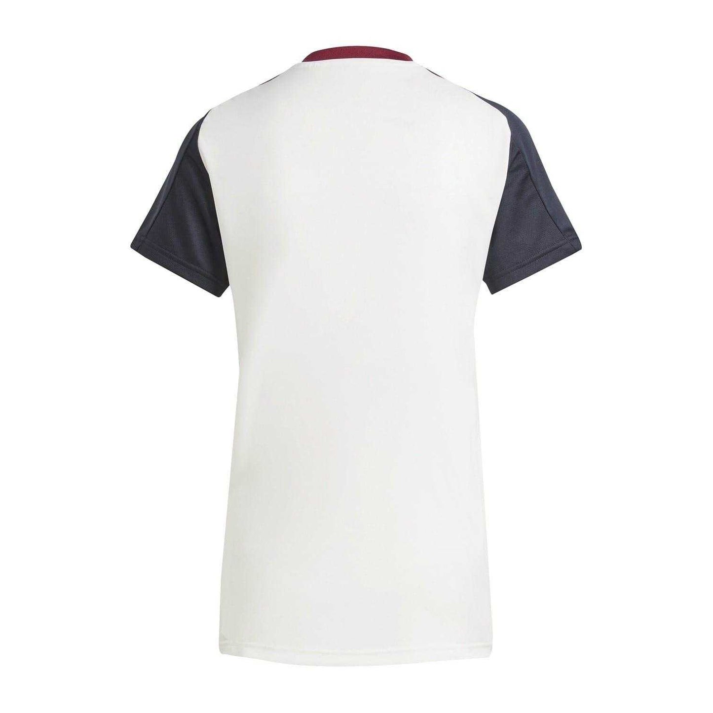 Off White-Black - Back - Adidas Womens-Ladies Training Football Shirt