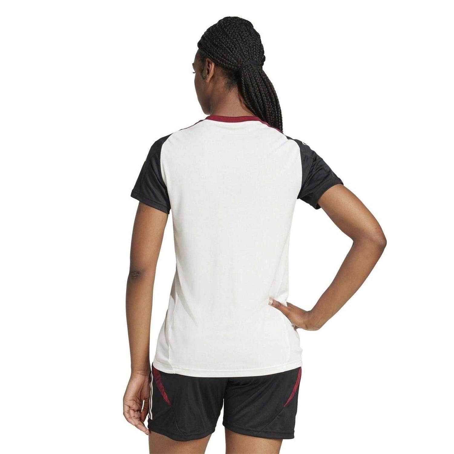 Off White-Black - Lifestyle - Adidas Womens-Ladies Training Football Shirt