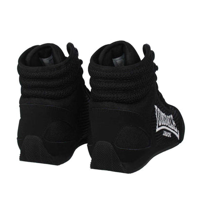 Black - Back - Lonsdale Childrens-Kids Contender Boxing Boots
